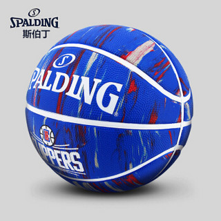 斯伯丁 SPALDING 大理石印花快船队队徽系列橡胶篮球 84-135Y 7号球