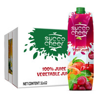 SUOOOCHEER 萨果奇 阳光系列 100%菠萝汁 1L*12盒