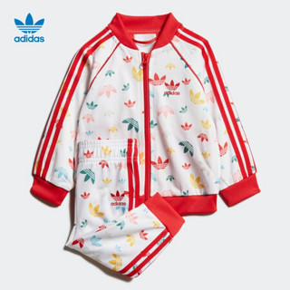 阿迪达斯官网 adidas 三叶草 SST SET 婴童装运动套装FM6724 如图 98CM