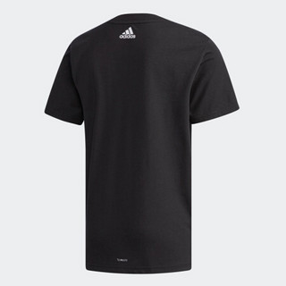 阿迪达斯官网 adidas YB SS G TEE 大童装训练短袖T恤CX3514 黑/白 128CM