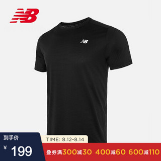 New Balance NB官方2020新款男款AMT03203T恤 BK AMT03203 2XL