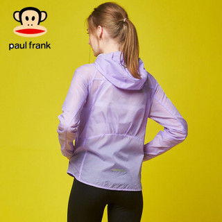 paulfrank大嘴猴2018夏季女士运动休闲时尚纯色皮肤风衣 防晒 防风夏季新款 紫色 L