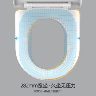 大白（diiib）马桶盖板通用夜光加厚座便器坐便器盖板缓降马桶圈 DXMTG004