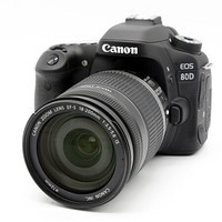 Canon 佳能 EOS 80D APS-C画幅 数码单反相机 黑色 EF-S 18-200mm F3.5 IS USM 长焦变焦镜头 单镜头套机