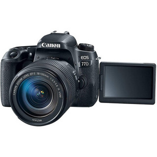 佳能（Canon） EOS 77D 单反数码相机APS-C画幅 内置WIFI NFC 单机+18-135mm USM镜头+15件优惠套餐