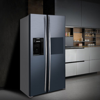 【asikeer600a双门冰箱】asikee瑞典雅高568升变频冰箱双开门制冰机