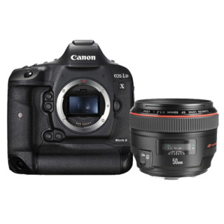 佳能（Canon) EOS-1D X Mark II 全画幅4K专业单反相机 1DX2 50mm f/1.2L USM 套餐六
