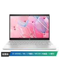 惠普(HP)星14-ce3029TX 14英寸轻薄笔记本电脑(i5-1035G1 8G 1TB MX250 2G FHD IPS)银