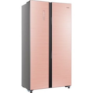 奥马（Homa）455升对开门冰箱 风冷无霜 超薄嵌入式 电脑温控 BCD-455WKGH玫瑰金 玫瑰金