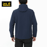 Jack Wolfskin/狼爪官方男款春季户外透气防风软壳夹克外套1303661 1303661-1033/蓝色 S-170/92A