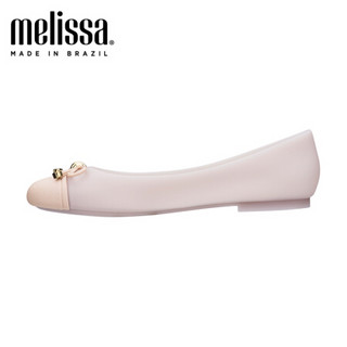 melissa 梅丽莎doll V Ad2020春夏新品简约撞色单鞋果冻鞋32772 米色 7/38码