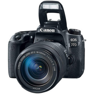 佳能（Canon） EOS 77D 单反数码相机APS-C画幅 内置WIFI NFC 单机+18-135mm USM镜头