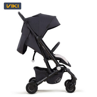 威凯（Viki） 婴儿推车高景观 可坐可躺轻便折叠伞车 5点避震结构0-3岁婴儿车 圣悉尼黑2500