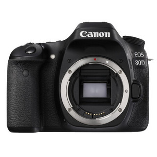 Canon 佳能 EOS 80D APS-C画幅 数码单反相机 黑色 EF 50mm F1.4 USM 定焦镜头 单镜头套机