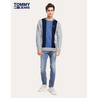 TOMMY JEANS 男装秋季套头针织衫 DM0DM07005 灰色0A6 M