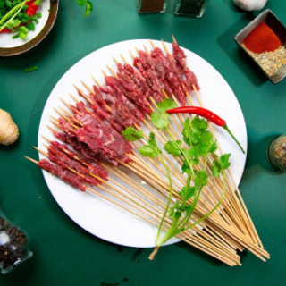 游牧御品 牛肉串手把串200g 40串 烤串牛肉小串肉原切手把串内蒙古