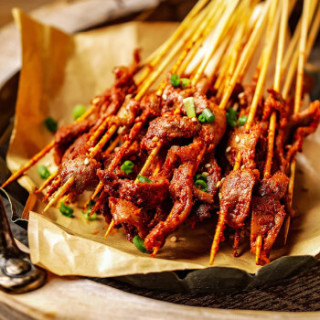 牛肉串手把串200g 40串 烤串牛肉小串肉原切手把串内蒙古牛杂新鲜烧烤