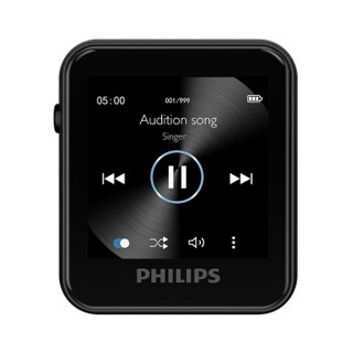 PHILIPS 飞利浦 SA6116 HIFI无损音乐MP3播放器 触摸屏蓝牙FM收音学生运动跑步 16G