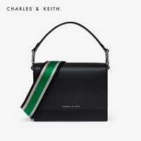 CHARLES＆KEITH2020女士休闲拼色宽肩带手提单肩包女CK2-80671122