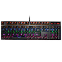 RAPOO 雷柏 V100S键盘+鼠标+VH500耳机  黑色 RGB