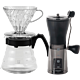 HARIO日本分享壶V60滴滤式滤杯手冲咖啡壶手摇磨豆机咖啡器具套装