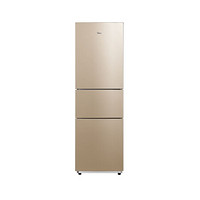 Midea 美的 213升小型三门三温区独立软冷冻家用节能冰箱