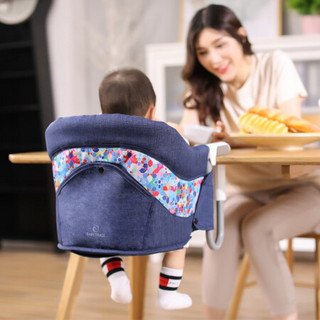 Evangeline爱为你宝宝餐椅家用便携可折叠儿童餐桌椅子婴儿小孩吃饭座椅 青绿色