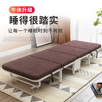 顺优折叠床 加厚海绵四折折叠单人床 办公室午睡床躺椅陪护床户外简易床65cmSY-02