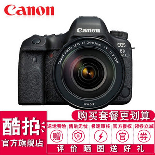 佳能（Canon）EOS 6D2/6D Mark II 专业全画幅数码单反相机  EF24-105mm f/4IS ⅡUSM套机 套餐七