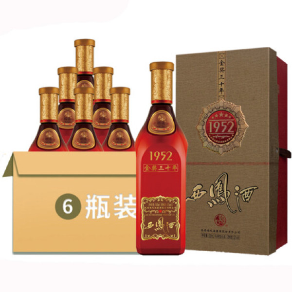 西凤酒1952金奖30年 45度 凤香型 500ml*6整箱