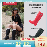 JOYCORN 加可 雨鞋女时尚款外穿成人高筒防护套鞋水靴雨天防滑橡胶雨靴