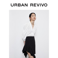 UR2020秋季新品女装时尚法式娃娃领羊腿袖宽松衬衫WG34S2GN2000