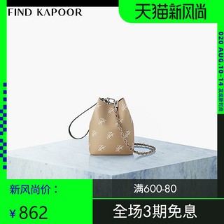 FIND KAPOOR梵德卡普尔女包时尚百搭单肩斜挎包迷你米黄色水桶包