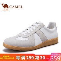 骆驼（CAMEL） 小白鞋透气复古休闲阿甘鞋男百搭运动鞋 A032188120 白/灰 42
