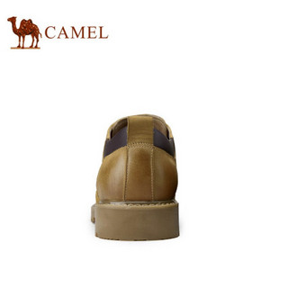 骆驼（CAMEL） 工装鞋低帮马丁靴休闲商务正装皮鞋 A032063100 黄棕 39