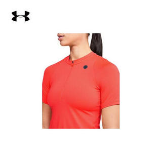 安德玛官方UA RUSH Vent女子运动短袖T恤Under Armour1351603 红色628 M