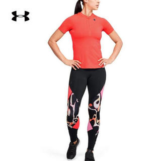 安德玛官方UA RUSH Vent女子运动短袖T恤Under Armour1351603 红色628 M