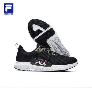 FILA ATHLETICS 斐乐女跑步鞋2020新款夏季网面透气运动鞋训练鞋 黑-BK 36.5