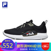 FILA ATHLETICS 斐乐女跑步鞋2020新款夏季网面透气运动鞋训练鞋 黑-BK 36.5