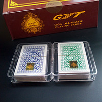 GYT927防水塑料扑克双面磨砂PVC扑克牌耐磨标准小字扑克牌桥牌