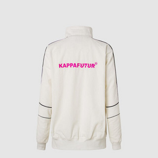 Kappa卡帕复古茄克2020新款女运动外套插肩休闲开衫长袖K0A62JJ83 韩国白-012 M
