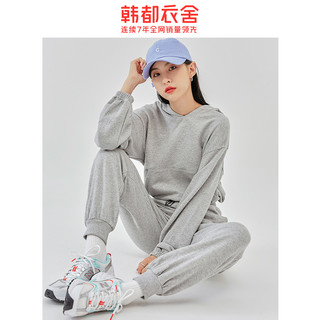 韩都衣舍2020秋季新款韩版宽松运动休闲时尚套装女LU9385荃