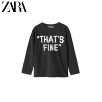 ZARA 新款 童装男童 撞色印字 T 恤 04889684822