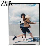 ZARA 新款 童装男童 压纹印字运动卫衣 03854760700