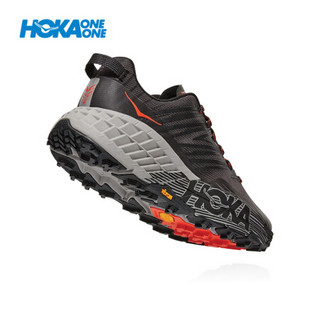 HOKA ONE ONE男飞速羚羊4越野跑步鞋SG4宽楦缓震运动鞋 深鸥灰 / 烟灰 US 11.5 /295mm