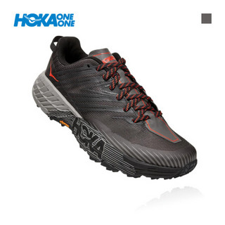 HOKA ONE ONE男飞速羚羊4越野跑步鞋SG4宽楦缓震运动鞋 深鸥灰 / 烟灰 US 11.5 /295mm