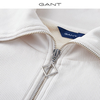 GANT/甘特2020早秋新品女士净色半拉链长袖卫衣T恤4201651