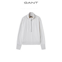 GANT/甘特2020早秋新品女士净色半拉链长袖卫衣T恤4201651