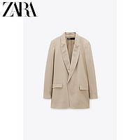 ZARA 新款 女装 无纽扣休闲西装外套 07901558704