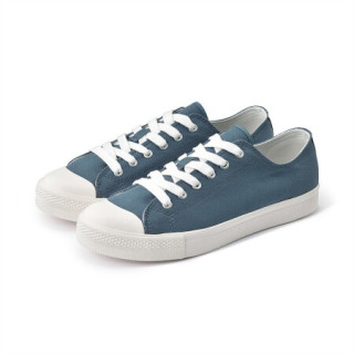 无印良品muji男式不易疲劳不易沾水运动鞋男士帆布鞋休闲鞋烟熏蓝色